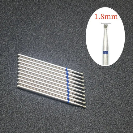 10 Piece Nail Milling Cutter Set Diamond Electric Nail Enhancement Drill Nail Drill Corner Cleaning Drill Burr Accessories Tool