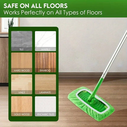 4 Reusable Mop Pads with High Water Absorption and Ultra-fine Fiber Cleaning Pads That Can Firmly Adhere To Most - product im