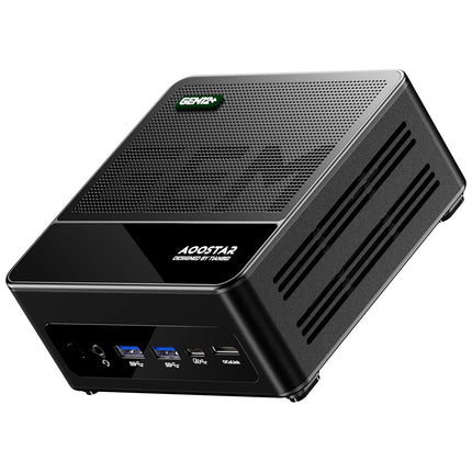 AOOSTAR GEM12+ Mini PC Barebone, AMD Ryzen 7 8845HS, High Performance Mini Desktop PC, Dual USB4 Port, Gaming Office Business