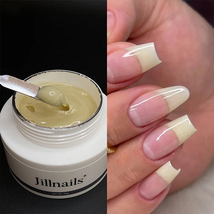 Jillnails Jelly Gel Nails Builder UV Gel 50g for Nail Extension Hard Soft Cream UV Led 50ml