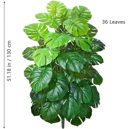 Artificial Monstera and Pothos Leaf Plant - image 9