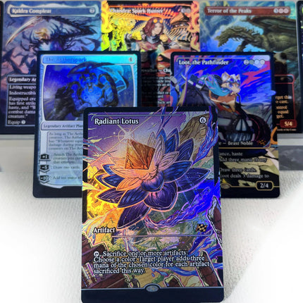 TDM DEF PSPL FDN J25 FOIL6-02 Tcg proxy magic cards Ugin, Eye of the Storms Elspeth, Storm Slayer Radiant Lotus gather