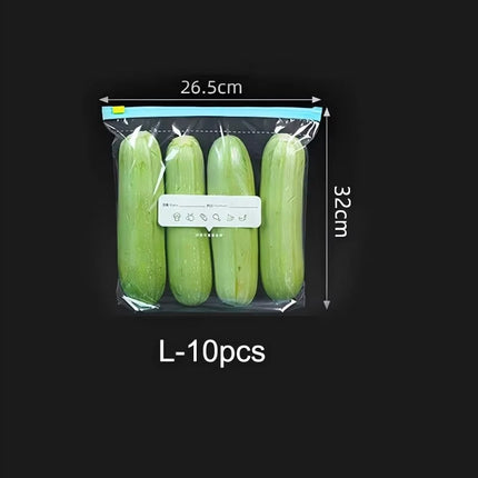 Zipper Seal Food Storage Bags Extra Thick Reusable Leakproof Microwave Friendly Freezer Safe for Fridge Food Sorting Keep Fresh