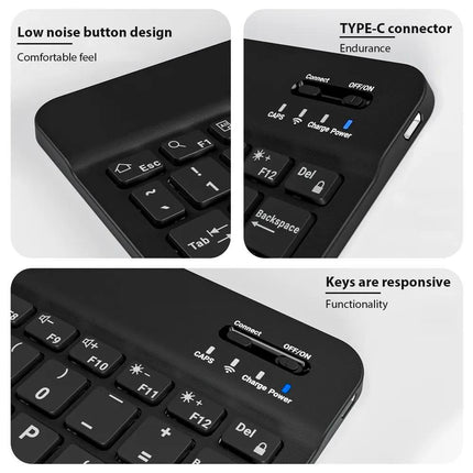 Bluetooth Wireless Keyboard Universal Mobile Phone Tablet Keyboard And Mouse Mini Bluetooth Keyboard Ipad Keyboard - product