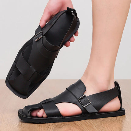 Men's Sandals Summer Sandals Anti-collision Toe Casual Beach Shoes for Men Versatile Ultra Light Wading Aqua Shoes Brand Sandaly