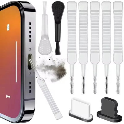 Mobile Phone Speaker Charging Port Cleaning Set Dust Plug for iPhone 16 15 14 Earphones Clean Kit Brush for - product image f
