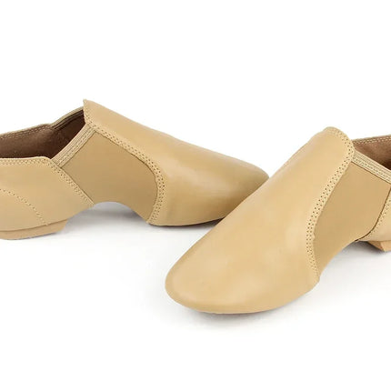 Genuine Leather  Jazz Dance Shoes For Men And Women Salsa Dance  Shoes Neo arch slip on Jazz shoes Ballet Belly