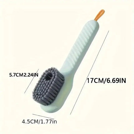 Multi-surface Liquid Shoe Brush - Soft Bristles & Ergonomic Handle For Bathroom, Kitchen & Laundry Cleaning - product image f