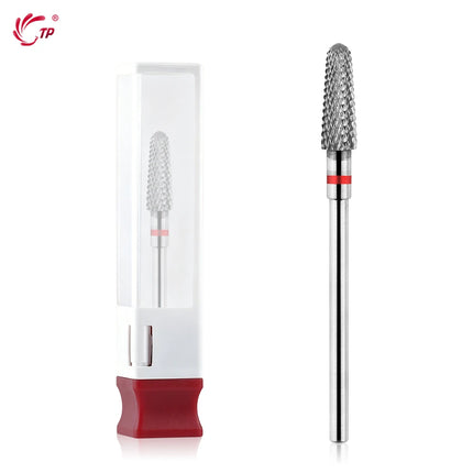 TP Tungsten Steel Nail Drill Bits Rotary Cuticle Clean Electric Nail Drill for Manicure Pedicure Burrs Remover Nail Accessories