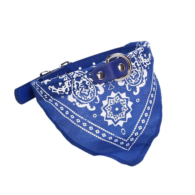 PU Cat Dog Collar with Scarf for Small Medium Dogs Chihuahua Corgi Puppy Adjustable Collars Pet Supplies - product image 11