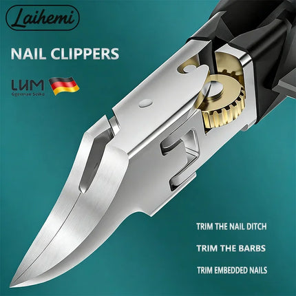 Gear-unlocked Nail Clippers, Ergonomically Designed, Suitable for Embedded Nails and Thick Nails