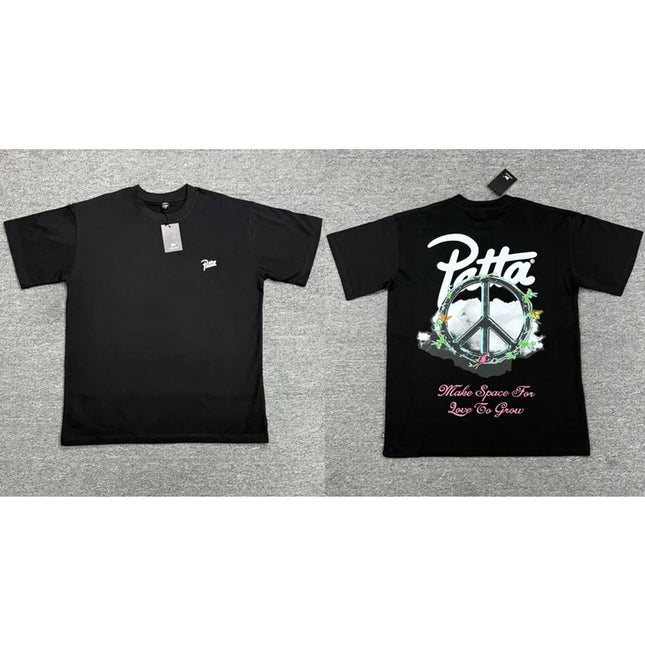 Neues Patta T-Shirt Kurzarm Herren Damen Locker Mode Buchstaben Print Muster T-Shirt Hohe Qualität Baumwolle PATTA Tops