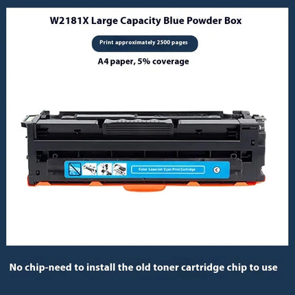 218X 2180X 2182X 2183X 2181X Toner Cartridge No chip for HP Color Pro MFP 3201dw, MFP 3301cdw 3301fdw 3301sdw Printer