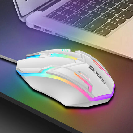 F1 Wired 3 Keys Mouse Colorful Lighting Gaming and Office For Microsoft Windows and Apple IOS System - product image from BSM