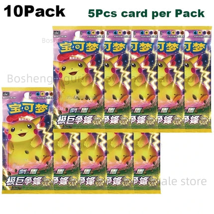 Original Pokemon Card Anime Game Simplified Chinese PTCG Sun&Moon Sword&Shield All Series Cards Booster Packs Toys Children Gift