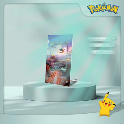 Pokemon Card Brick Photo Frame Van Gogh Museum Pikachu Charizard Acrylic Card Brick Photo Frame PTCG Gift Toy Not Include Cards