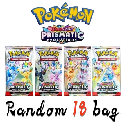 Random 18 bag Pokemon TCG Booster Pack Mega Evolution Ascended Heroes English Version Cards Per Pack Rare Trading Cards