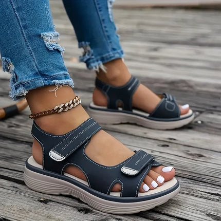 Summer Wedge Sandals for Women 2026 New Fashion Non Slip Beach Shoes Woman Lightweight Casual Platform Plus Size Sandals Women