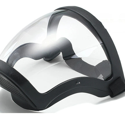 Full-Face Transparent Protection Mask with Adjustable Buckle Reusable and Heat-Resistant Facial Shield for Safety in Work