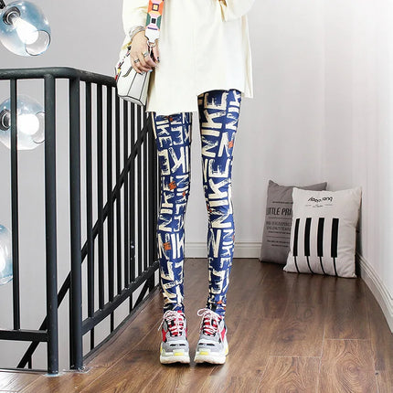 DOIAESKV 2024 New Spring Fashion Leggings Sexy Casual Colorful Leg Warmer Fit Most Sizes Leggins Pants Trousers Women's Leggings
