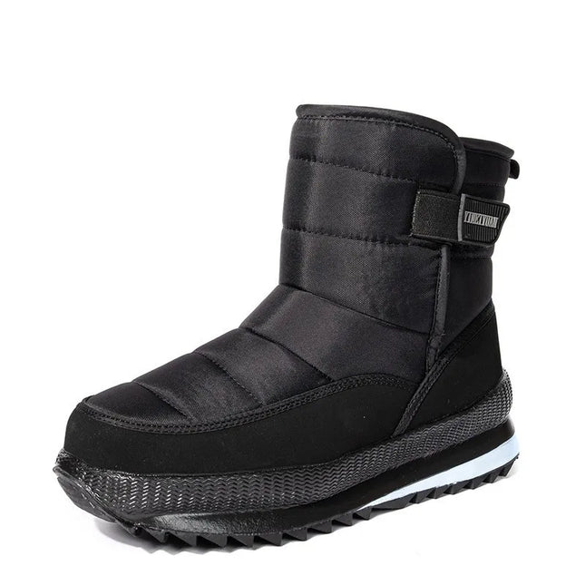 Winter Men's Snow Boots New Large Size Cotton Shoes for Men Platform Fur Keep Warm Plush Boots Antislip Outdoor Hiking Sneakers