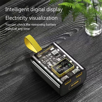 18650 Battery Charger Case DIY Power Bank Box Fast Charging Case with Night Light LCD Display Battery Charging Power Bank Box