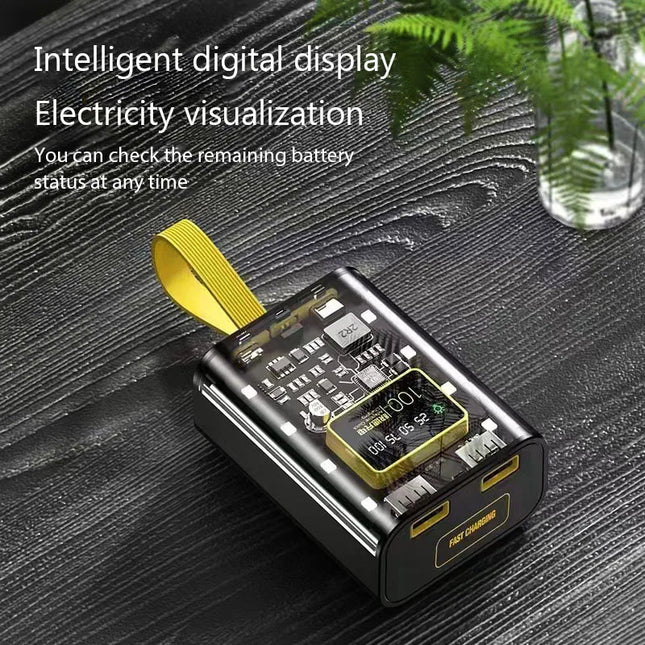 18650 Battery Charger Case DIY Power Bank Box Fast Charging Case with Night Light LCD Display Battery Charging Power Bank Box