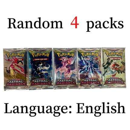 4 Pcs Pokemon Card CHAOS PISING  ASCENDED HEROES  English Booster Battle Pokemon Card Game Carte Trading Collection Cards Gift