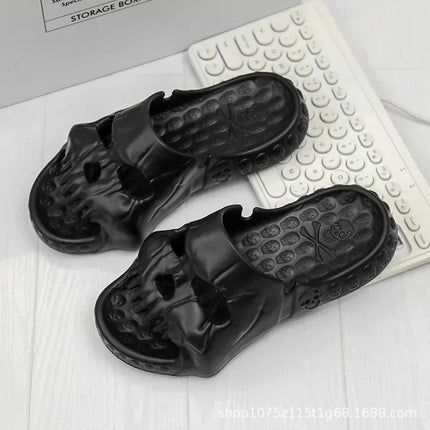 Halloween Platform Skull Platform Slipper Demon Home Cloud Summer Beach Sandal Slides Flip Flops - product view 9