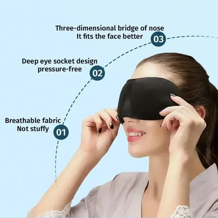 Sleeping Mask Cover Slaapmasker Blockout Eye Comfort Blindfold Concave Light with Women Men Office Use Aid Eye Travel