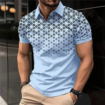 Men's Polo Shirts Golf Shirt Button Up Breathable Quick Dry Moisture Wicking Short Sleeve Mans Clothes Summer Tennis Sportswear
