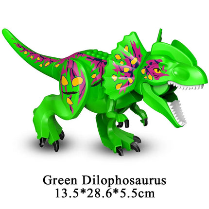 Jurassic Dinosaur World Brutal Raptor T-Rex Triceratops Indominus Rex Model Building Blocks Dino Velociraptor Figure Bricks Toys