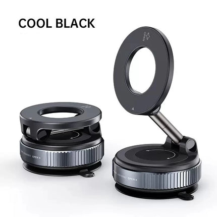 Folding Strong Magnet Magnetic Phone Holder 360° Rotation Desk Car Vacuum Suction Windshield Dashboard Mobile Holder