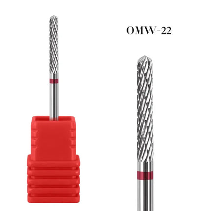 20 Types Tungsten Blue Rainbow Carbide Nail Drill Bit Electric Nail Mills Cutter For Manicure Machine Nail Files Accessories
