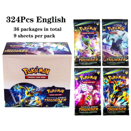 324Pcs Pokemon Cards TCG: Sun & Moon XY Evolutions Booster Box  Collectible Trading Pokemon Card Board Game Prismatic Surging