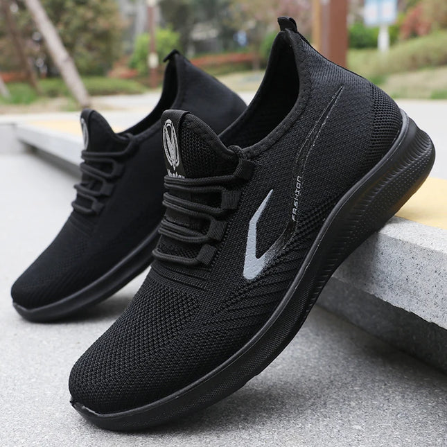 Men's Fashionable Solid Woven Knitted Running Shoes - Lightweight, Breathable, Non-Slip - Perfect Sports - product image 6
