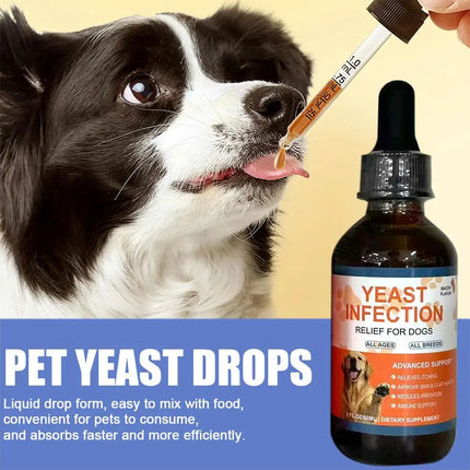 60ml Pet Yeast Drops for Dogs And Cats - Supports Gut Health Nutrient Absorption And Enhances Overall Quality of Life