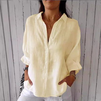 Summer Cotton Linen T Shirt Women Clothes Blusas Woman T-Shirts Loose Streetwear Tshirt Casual Ladies Tops Tee Camiseta Mujer