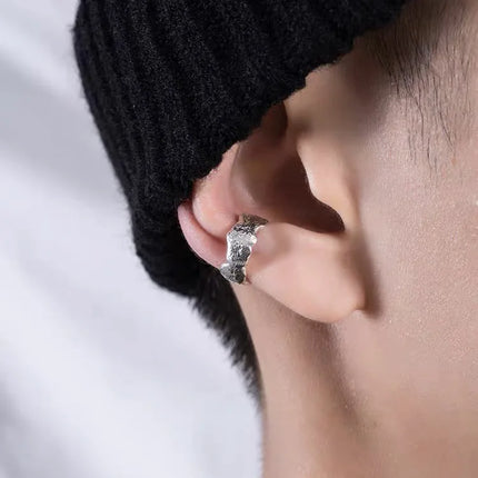 1 PC Korean Punk Stainless Steel No Pierced Pop Ear Clip Earrings for Men Women Trend Jewelry Party Gift