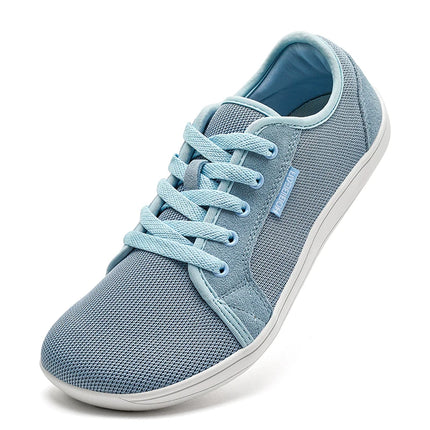 HOBIBEAR Wide Toe Barefoot Shoes Womens Mens Outdoor Lace Up Running Sneaker Zero Drop Comfortable Casual Shoes