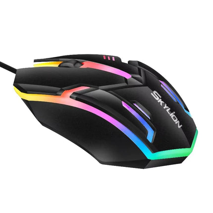 F1 Wired 3 Keys Mouse Colorful Lighting Gaming and Office For Microsoft Windows and Apple IOS System - product image from BSM