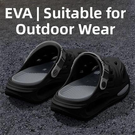 Summer Men's Outdoor Slippers Thick Bottom Anti-slip Clog Shoes Wear-resistant Smell-proof Two-way Male