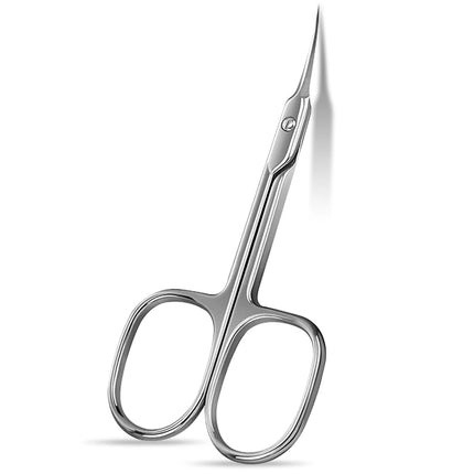 Russian Manicure Scissors Cuticle Regrowth Cut Curved Tip Nail Pedicure Grooming Professional Stainless Steel Dead Skin Remover