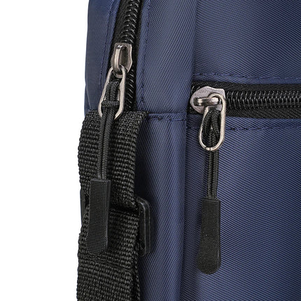 Men's Casual Oxford Shoulder Bag - Unisex Crossbody Phone Pouch with Adjustable Strap (Travel Waist Pack & Chest Bag)