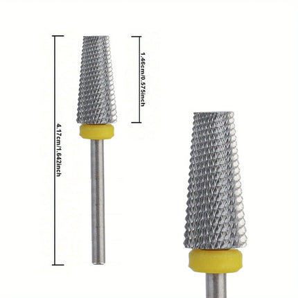1pc Multi-Functional Hard Alloy Nail Drill Bit 3/32 Inch Shank for Quick Removal of Nail Glue No Odor
