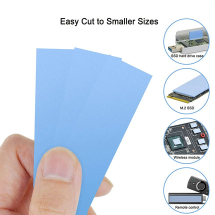 12/9/6pcs Thermal Pads 70X20mm For M2 SSD CPU Graphics Card Heatsink Motherboard Heat Dissipation Silicone Pad 6w/mk