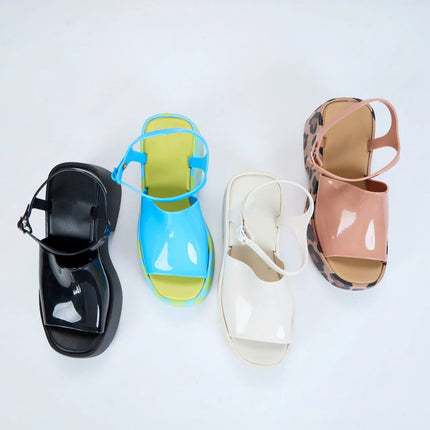 2025 New Arrival High Quality Brand Ladies High Heel Summer Sandals Women Jelly Shoes EVA Platform Fragrant Dress Shoes SM278