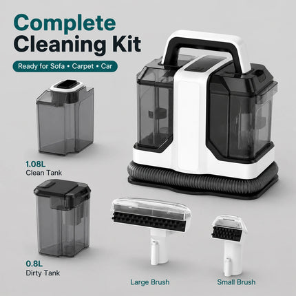 SIHAO 750W Spot Cleaner Vacuum Cleaner Handheld Carpet Cleaner 15KPa 750W Spray Suction Integrated Machine Clean Machine