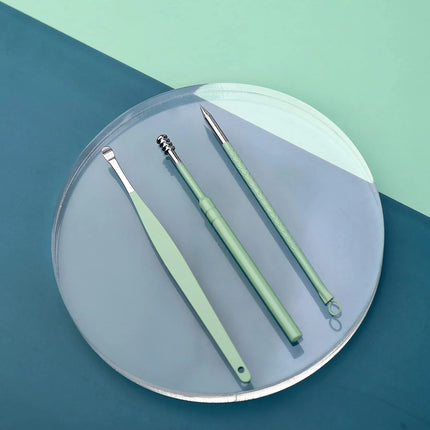 16-Piece Nail Clipper Set Stainless Steel Nail Clippers Tool kit Home Manicure Nail Art Dead Skin Removal Tool(Green)