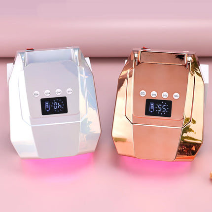 96w Gradient Gold  Pro Red Light Cordless LED Nail Lamp Rechargeable Battery UV LED Nail Lamp Cure Cordless LED Lamp Curing Gel